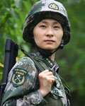 記沈陽軍區某集團軍優秀女大學生干部白雪