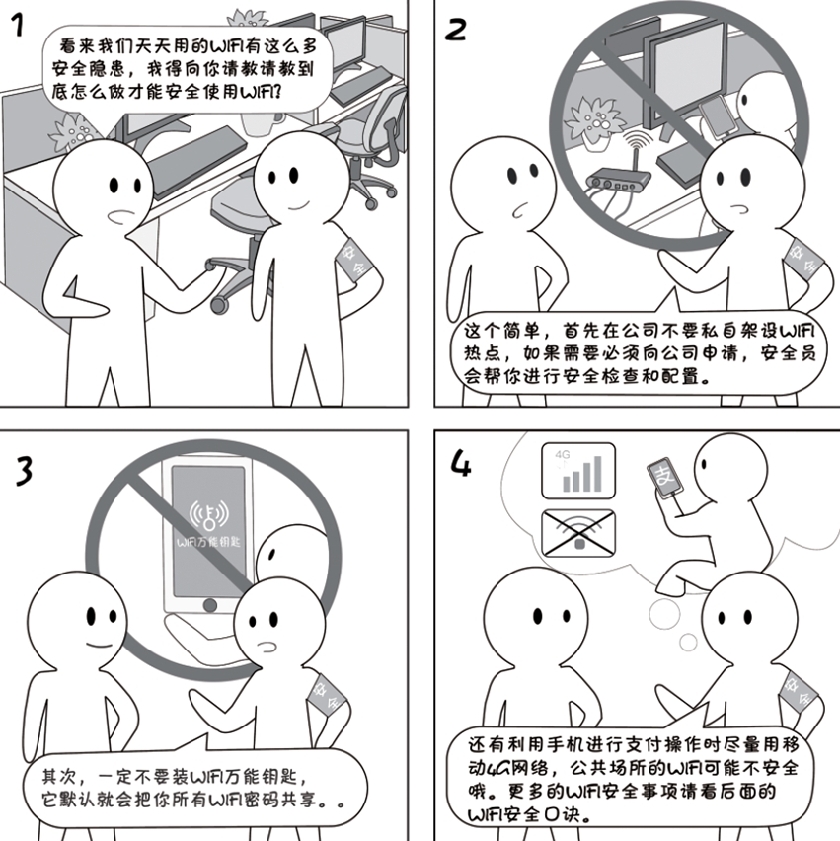 2018國家網絡安全宣傳周系列動漫①丨還在“蹭”免費WiFi？這些安全風險告訴你真能嚇一跳