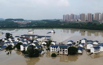 重慶長江、嘉陵江、涪江洪水過境