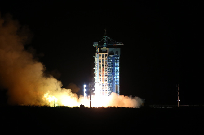 4月6日，實踐十號衛星發射升空。